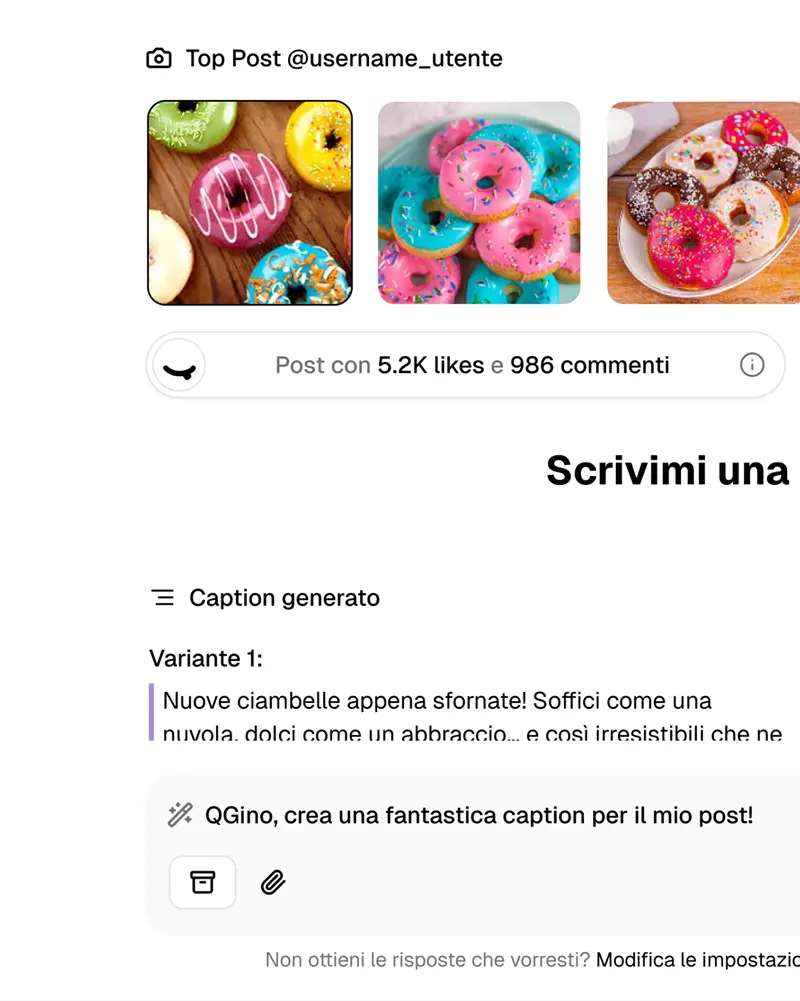 Crea contenuti